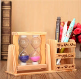 Ancient Double Clock Pen stand - Pack of 1